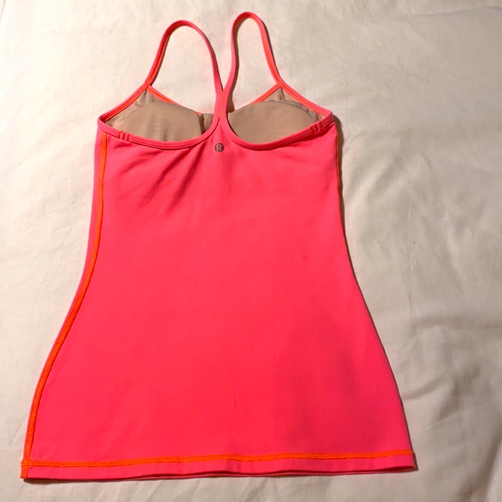 Lululemon Power Y Tank Limited Edition Color Electric Coral - Picture 3 of 8